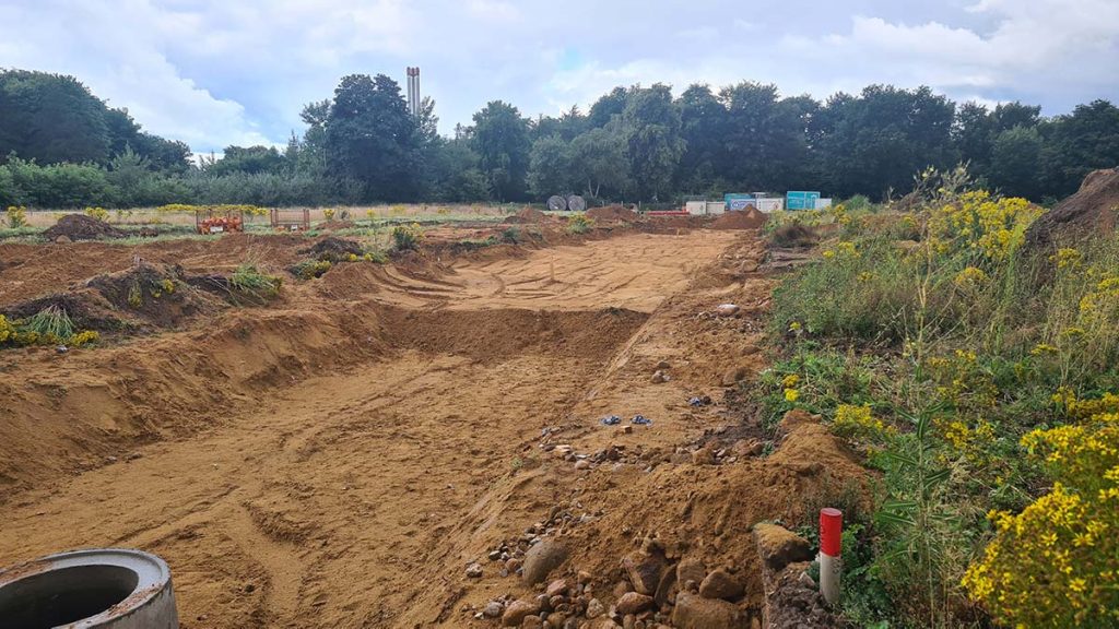 Stand der Erschließung