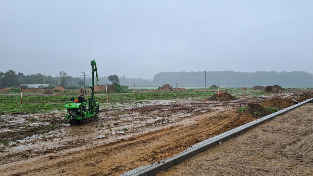 Bohrmaschine für Bodenproben