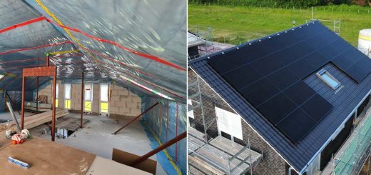 Trockenbau und Solarmodule