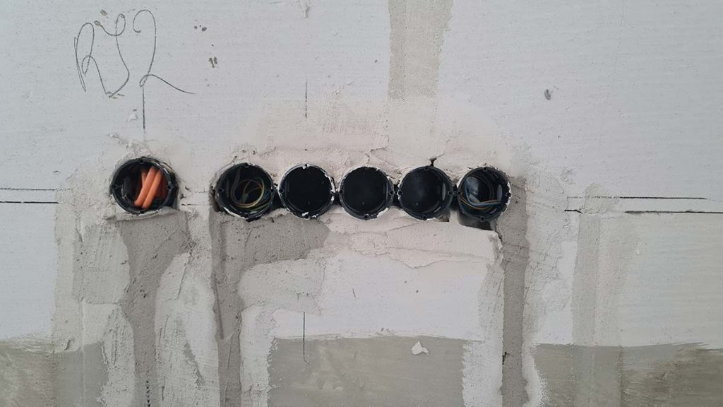 Rohbauelektro ist fast fertig